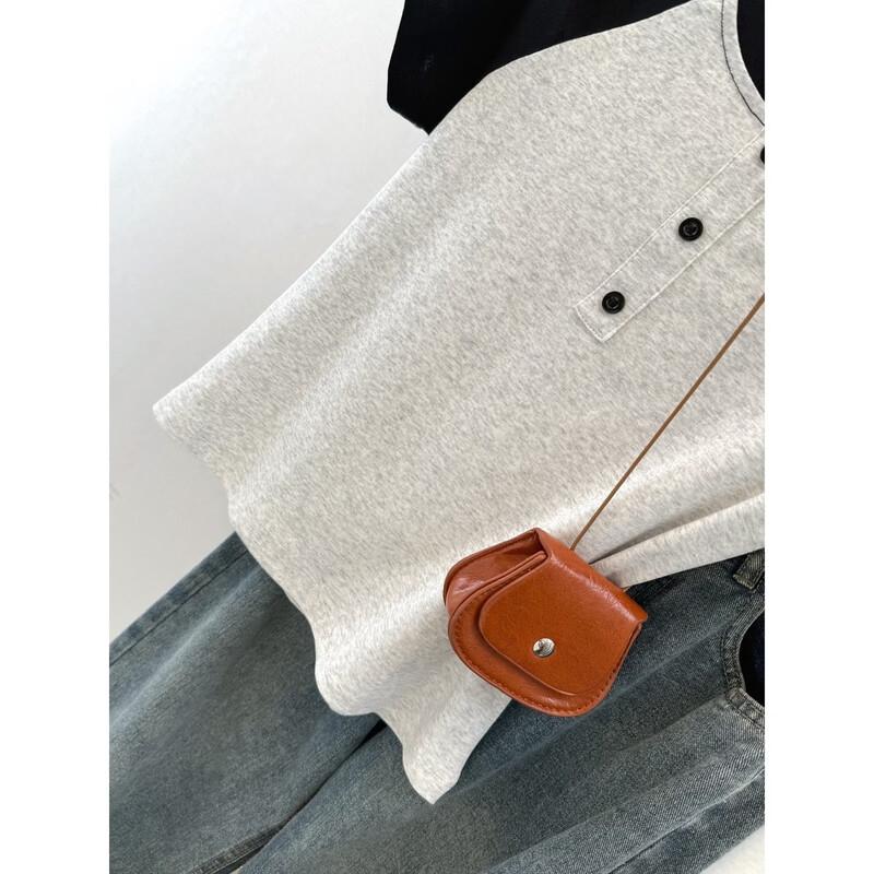 La Chapelle Women s Color Block Raglan T-Shirt S серый