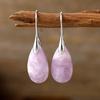 Simple and High-quality Natural Stone Tiger Eye Pendant Earrings Earrings Jewelry Popular Jewelry
