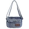 Damen Jeans Umhängetasche Vintage Gewaschene Jeans Schultertasche Y2K Lässige Messenger Tasche Kleine Alltags Handtasche