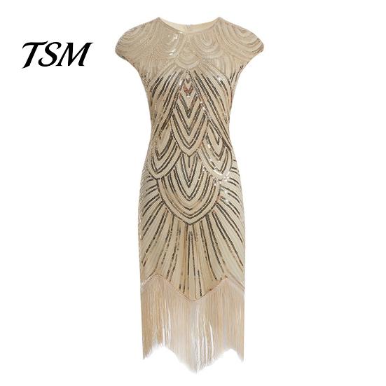 Sleeveless Dress Tassels O-Neck Women Fashion Summer for Banquet