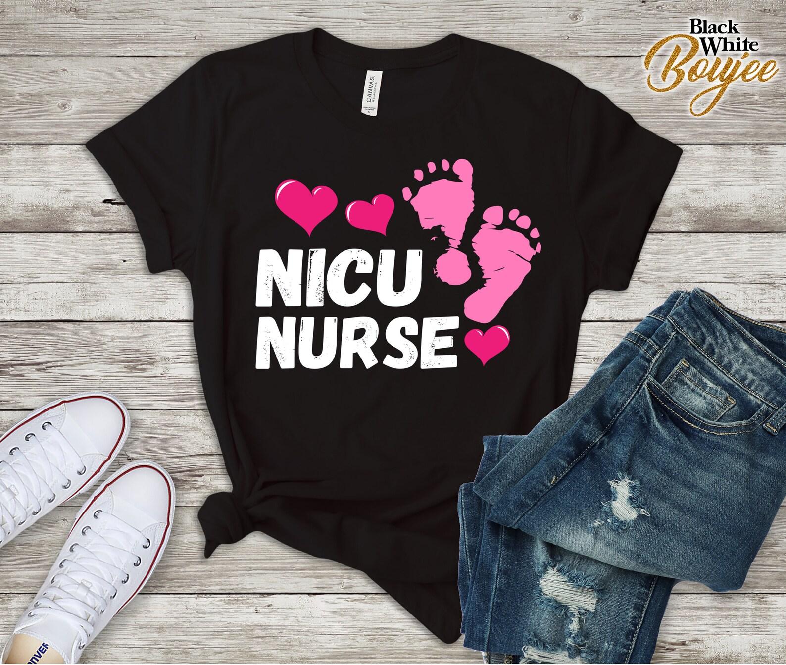 NICU NURSE Shirt, Cute Nicu Nurce T-Shirt, Nursing Student Gift Tee, Nurse Gift, Nurse Appreciation Shirt, Nicu Nurse Tee S