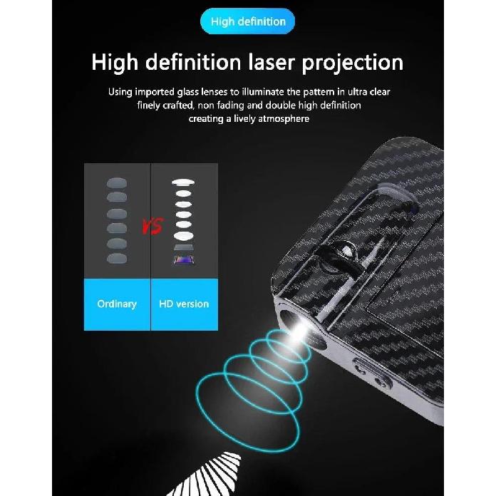 Car Welcome Light Car Door Light Sensing Angel Wing Car Projector Atmosphere Decoration Modified Car Door Welcome Light Neon Lights 4