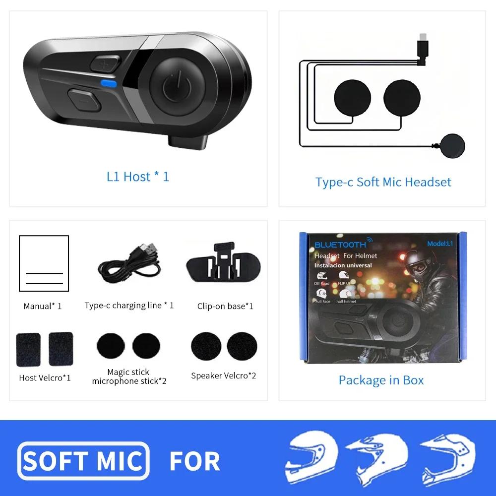 Bluetooth 5.3 Wireless Motorcycle Helmet Headset Hands-free Call Phone Motorcycle Waterproof Earphone Music Player Moto Helmet