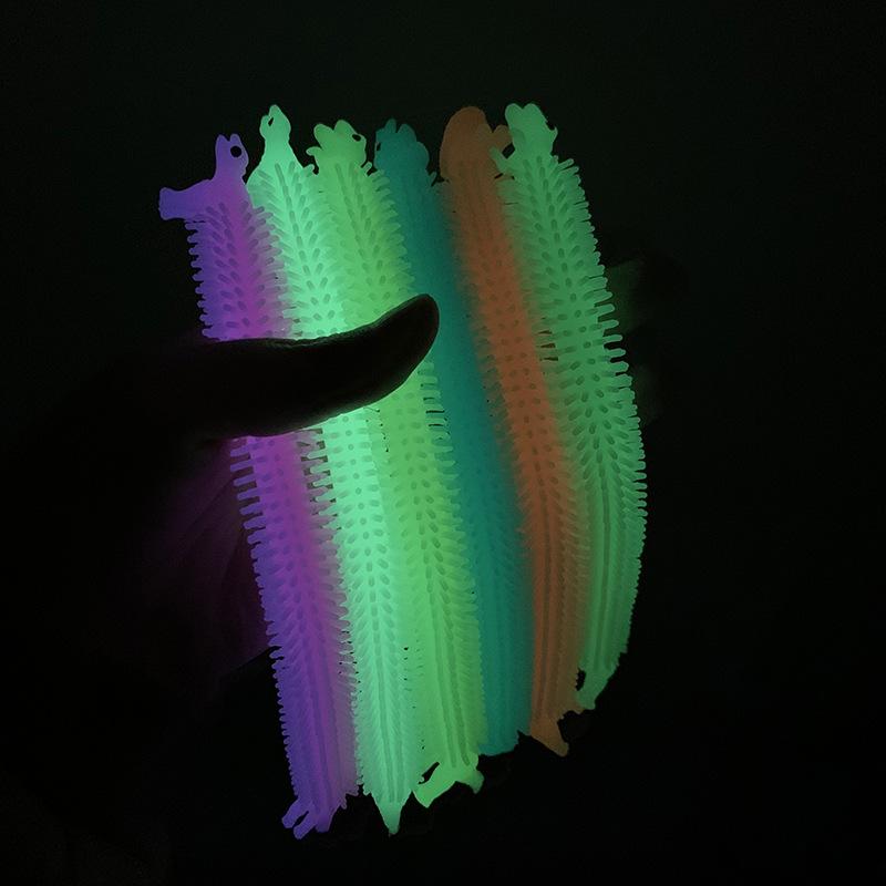 Fidget Stretchy Strings Toys Anti Anxiety Luminous Sensory Unicorn Noodles Stress Relief Toys For Boys and Girls