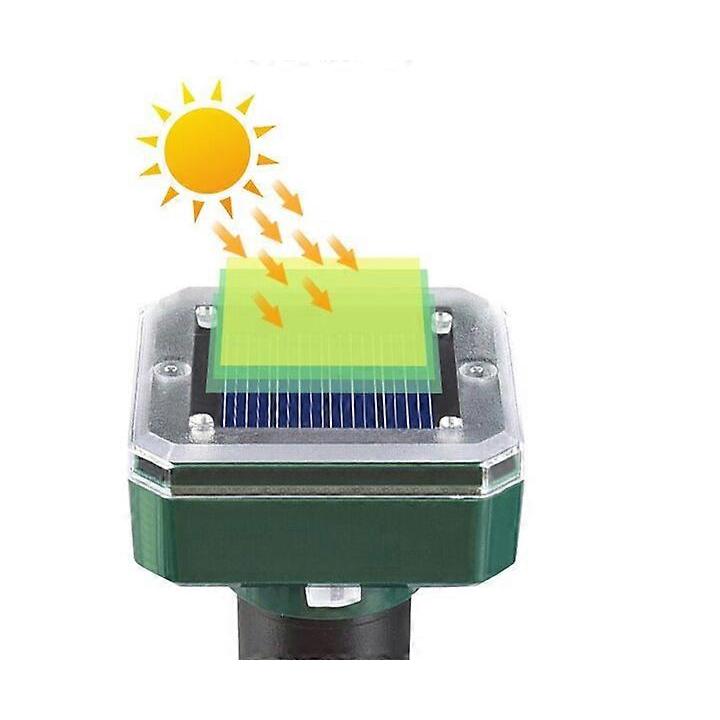 Rat repellent device, 4-piece set, solar-powered with a coverage area of 1000 square meters