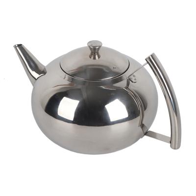 2L 201 Stainless Steel Teapot Coffee Tea Pot Kettle with Removable Infuser Filter