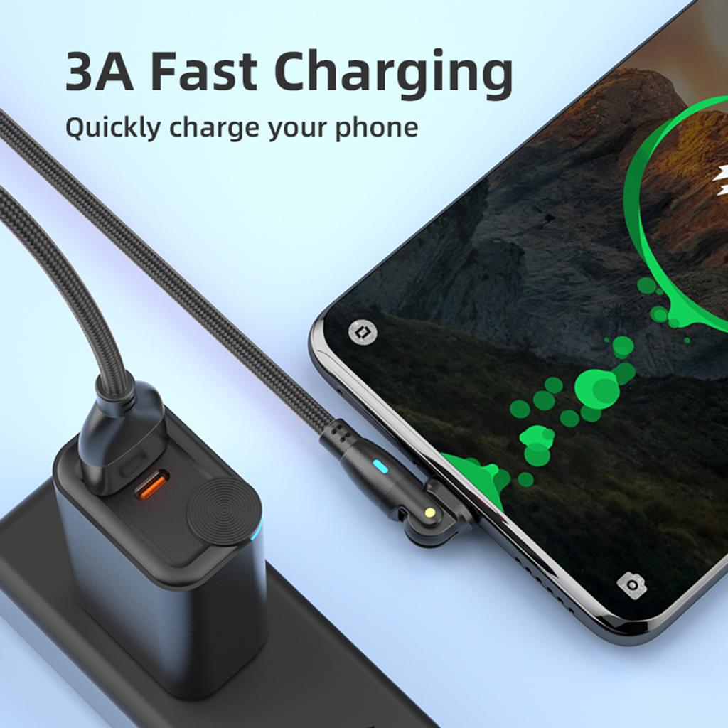 Flexible USB A To C Cable USB To USB C Cable for PC Phone Laptops 3A Charging Cable for Seamlessly Game Experience
