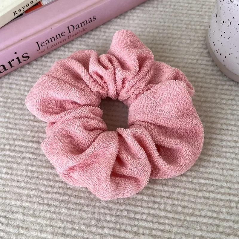 Benzile de păr din țesătură colorate în formă de flori pentru fete Suport pentru coadă de cal elastic Scrunchies Benzi de cauciuc Moda femei Accesorii de styling