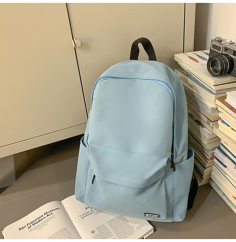 

Schoolbag Women s Simple Versatile Campus Backpack College Style Male Student Backpack Casual Women s Bag синий