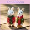 Wooden Bunny Figurine Office Desk Decor With Modern Style For Gift Giving