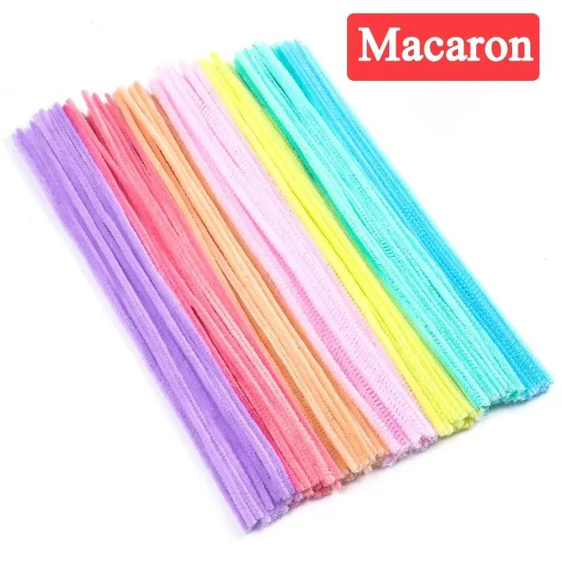 Colorful Chenille Stems Pipe Twist Stick Hair Strip DIY Craft Educational Toys Cleaners Plush Tinsel Xmas Party Gifts