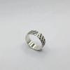 Handmade Minimalist Vintage Adjustable Ring Men Women Sterling Geometric Design Unisex Fashion Band