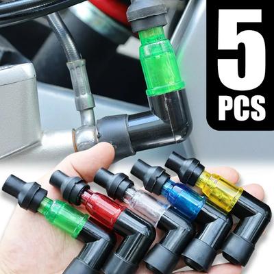 Flash Spark Plug Cap Motorcycle Modification Accessories Elbow Motorcycle Ignition Spark Plug Cap Universal High Pressure Cover