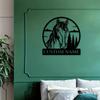 1pc Custom Rustic Horse Metal Wall Art, Personalised Emblem Sign for Lounge, Office, Veranda, Deck, Gift, Home Decor