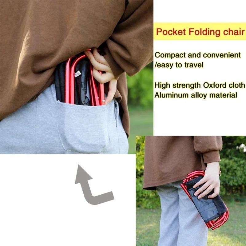 Outdoor Camping Stuhl Goldene Aluminium Legierung Klappstuhl Mit Tasche Hocker Sitz Angeln Camping