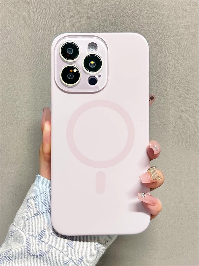Original Flüssigsilikon Magnetische Hülle Für iPhone 13 12 14 15 Pro Max Luxus Für Magsafe Kabelloses Laden Kameraschutzhülle