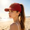 Women Sport Hat with UPF 50+ UV Protection Sweat-Wicking Fabric Open-Top Design Sun Visor Hat