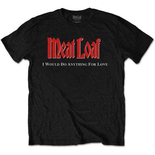 Camiseta de algodão com estampa traseira unissex Meat Loaf IWDAFLBIWDT L preto