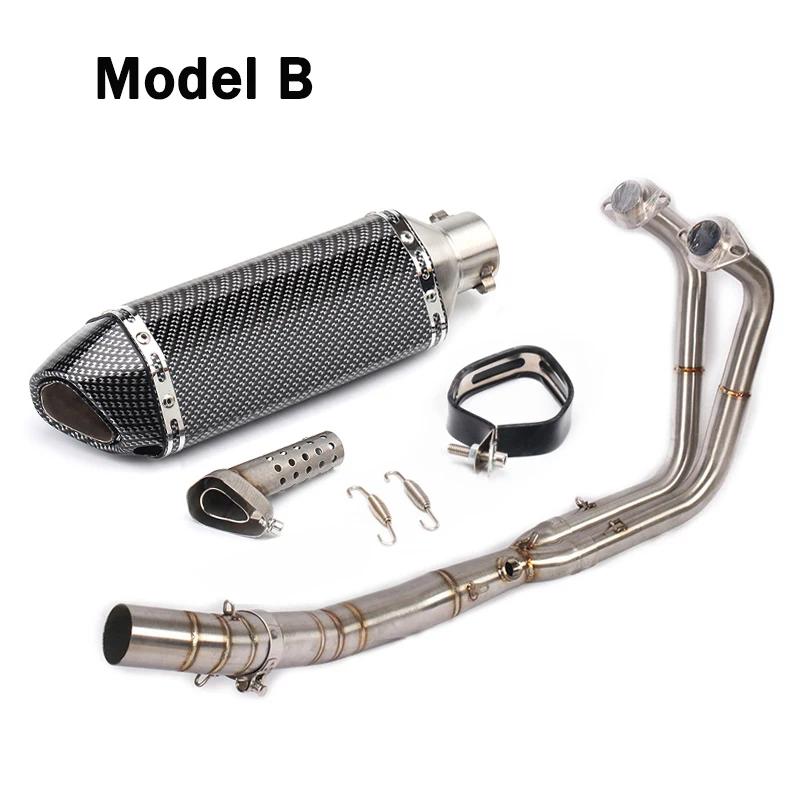 For Kawasaki Ninja 400 250 2017 2018 2019 Motorcycle Full Exhaust System Header Link Tube Slip On 370mm DB Killer Muffler Pipe