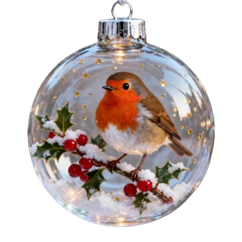 Christmas Balls Elegant Christmas Tree Hanging Animal Ornament for Holiday Celebration and Seasonal Home Accent