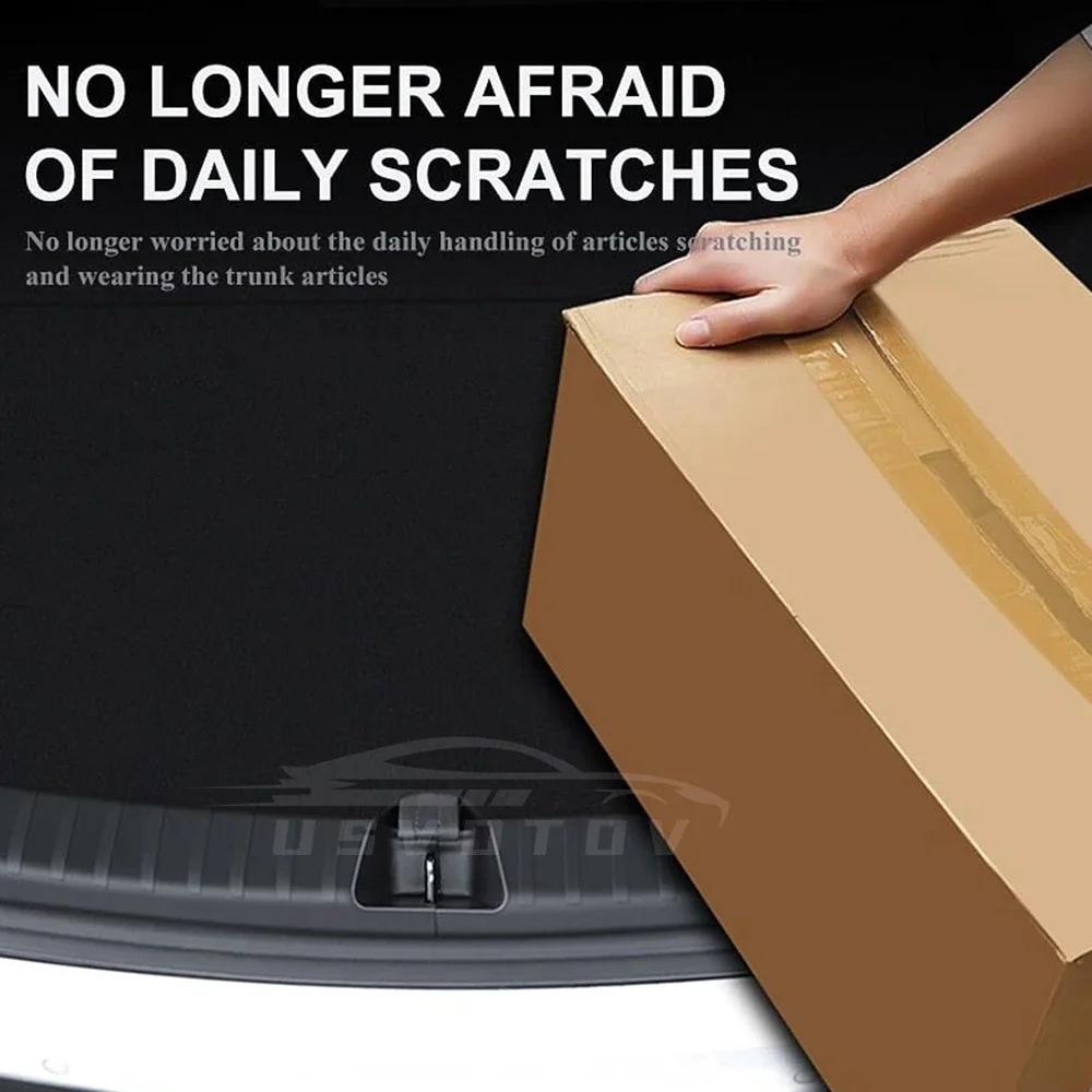 Pad Accessories Trunk Protector Guard For Tesla Model Y Anti-Scratch Mat Rear Cargo Threshold Sill Cover Bumper ABS