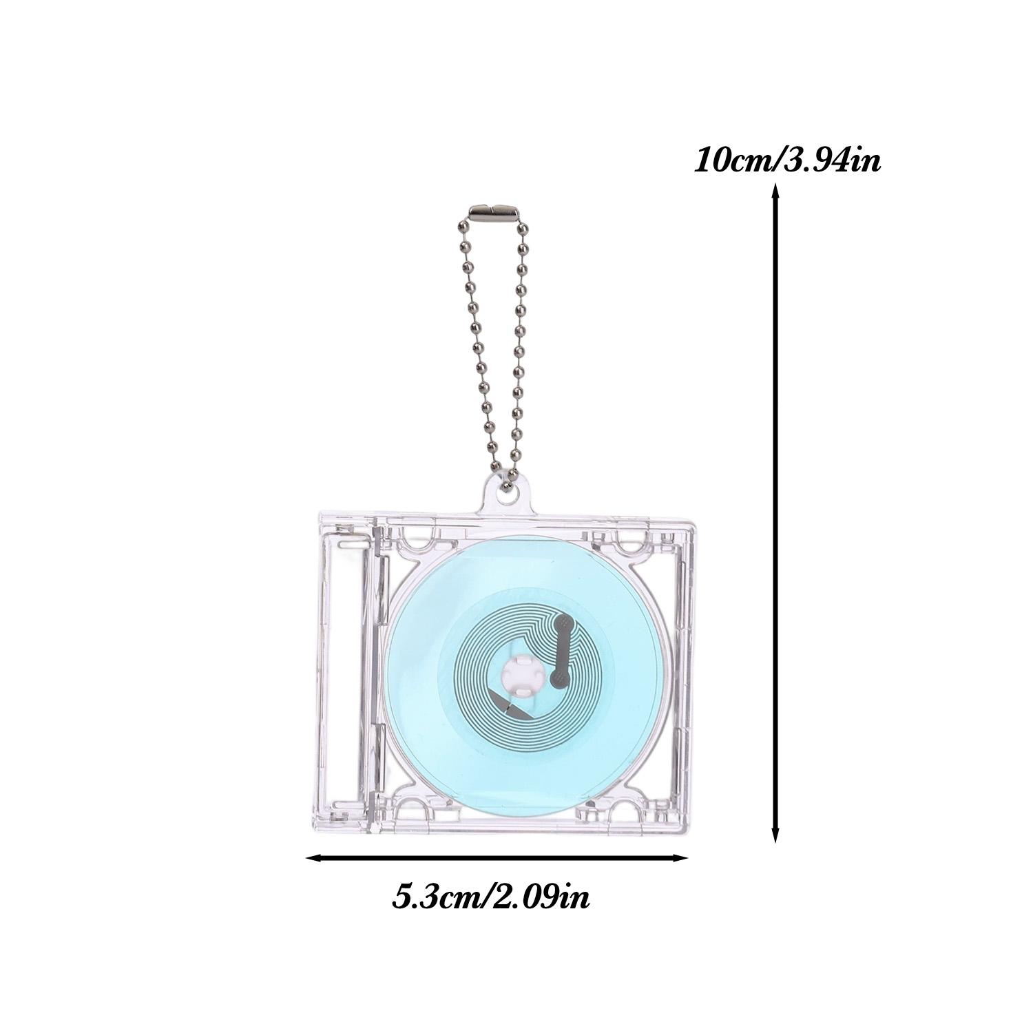 

1/5pcs Harajuku Key Holder for DIY Bag Hanging Pendant Keychain Functional Mini CD Case Key Chain Peripheral Commemorative Album