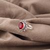 Pink Rubellite Gemstone Jewelry, 925 Sterling Silver Ring, Handmade Charming Ring, Bohemian Rubellite Ring For Grandma Gift