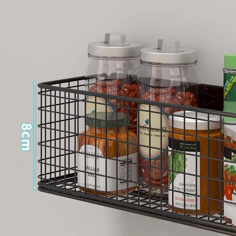 1pc Strong Magnetic Spice Rack-No-Drill,Space-Saving Kitchen Organizer for Refrigerator & Microwaves with Super Magnetic Suction