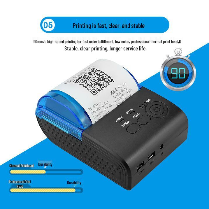 58-мм портативный беспроводной термопринтер Bluetooth 4.0 5805DD EU