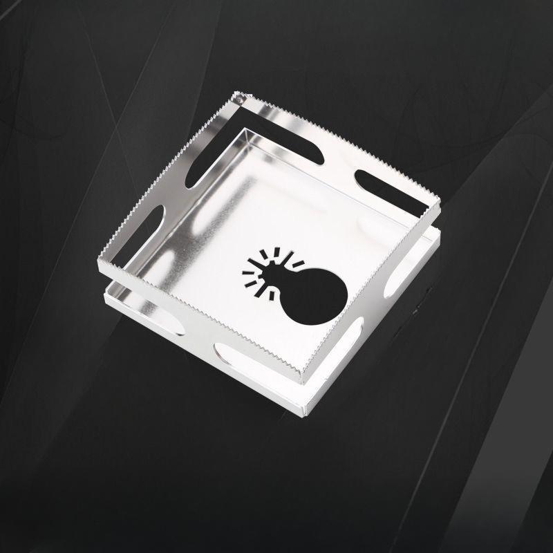 Oscillating Multitool Hole Saw Blade Square Rectangle Slot Cutter Woodworking Wall Box Wood PVC Plate Plastic Drywall DIY Tool