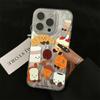 Phone Case For iPhone 17 Pro Max Air 16 15 14 13 Pro Max 12 11 XS XR X Plus Fashion Cartoon Hard Cover Delicious Dessert Bread
