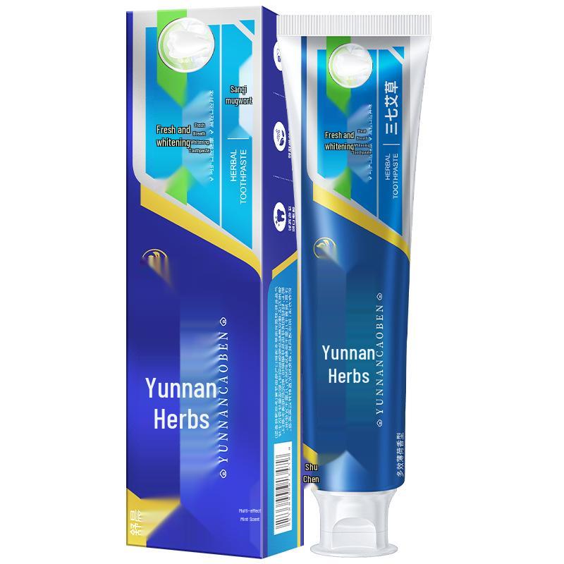 Yunnan Herbal Toothpaste with Sanqi & Baking Soda for Whitening and Fresh Breath