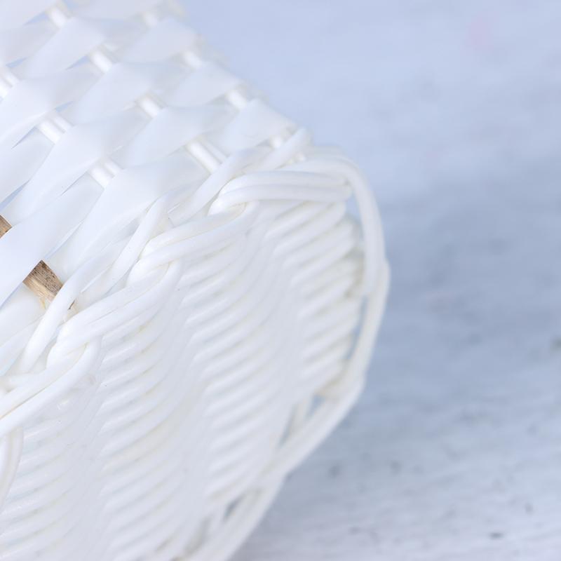 1Pcs Rattan Woven Exquisite Pastoral Style Portable Flower Basket