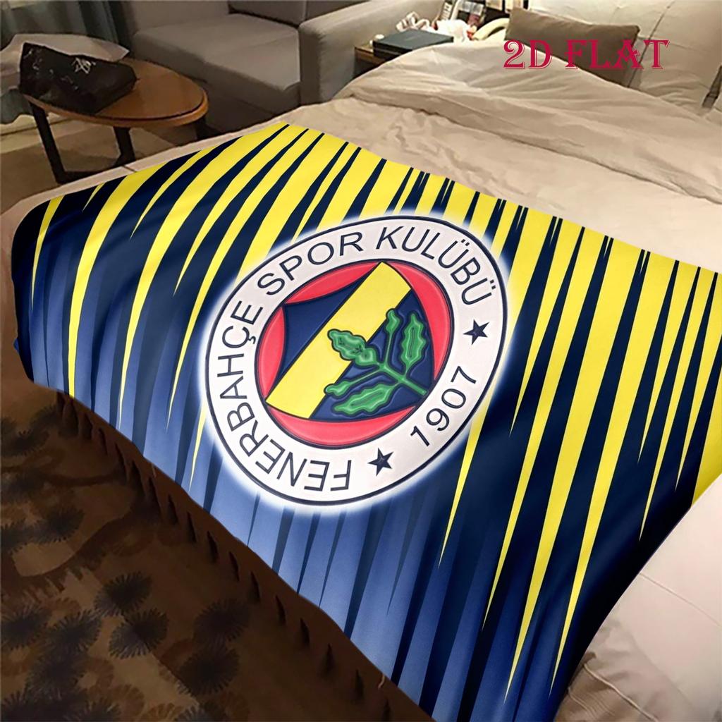 Eredità Fenerbahçe: Coperta Passion Adatta a tutte le stagioni Morbido e confortevole Lenzuolo Coperta per riposo in ufficio Coperta in peluche per esterni