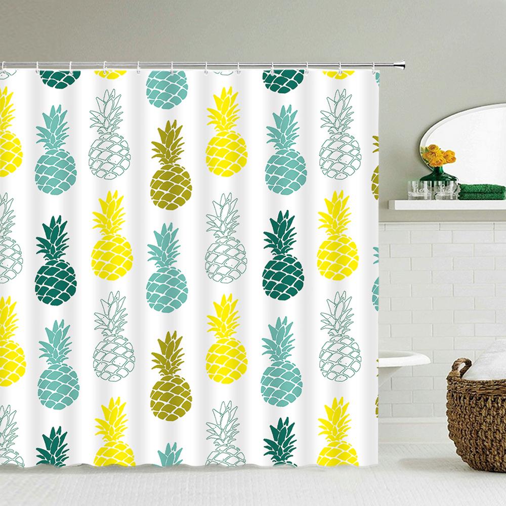 Bathroom Curtain Modern Simple Pattern Home Decor Waterproof Polyester Shower Curtains Bath Screen 180*180Cm & 180*200Cm