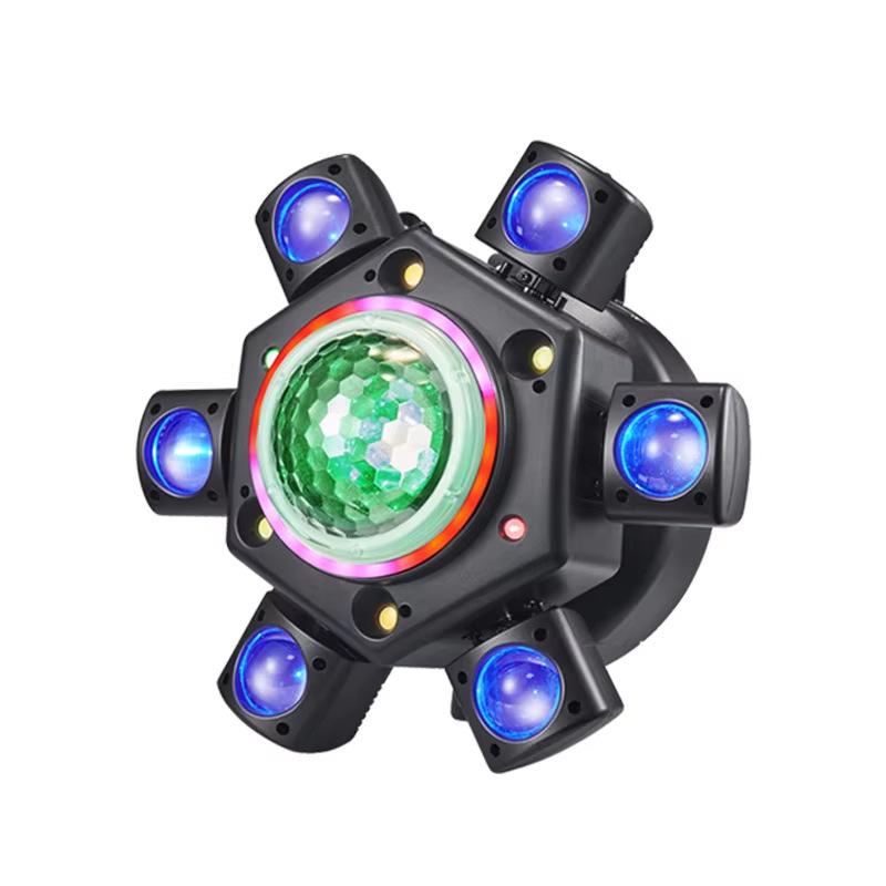 

Six-Armed Vajra Rotating Laser Disco Light for Home & Bar Atmosphere UK Standard