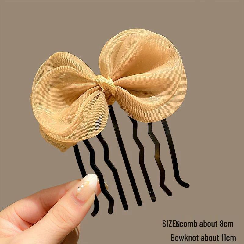 U-Shaped Bow Hairpin & Bun Maker Comb for Women