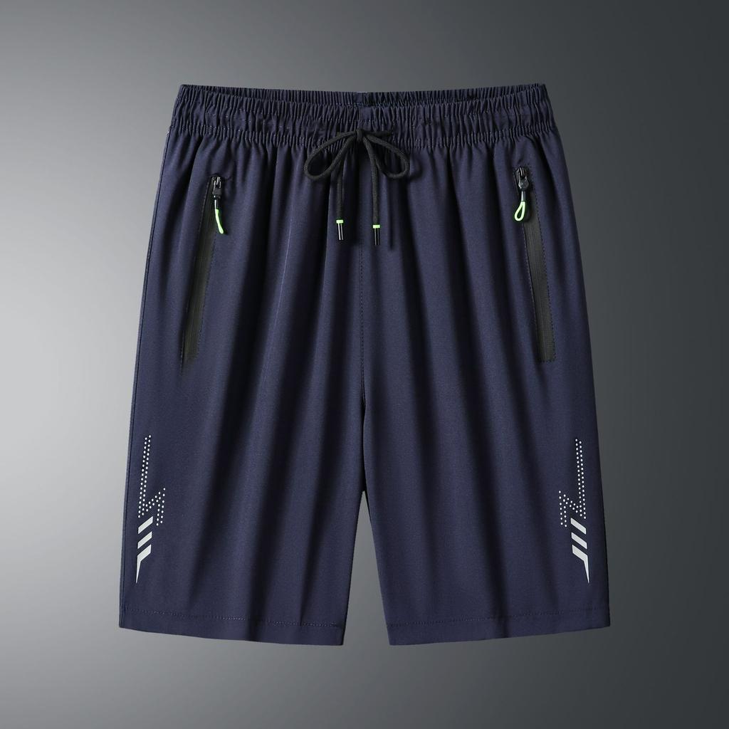 Summer Men's Shorts, Quick-drying Ice Silk, Sports and Leisure, Cool, Loose, Large Size, Thin Five-point Pants, Beach Pants