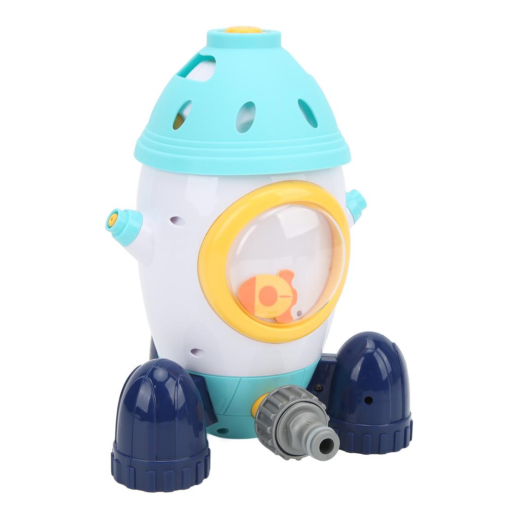Space Rocket Spray Toy Rotatable Splash Water Toy Kids Summer Tool for ParkGarden Yard