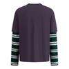 Navigare Men's Faux Two-Piece Long Sleeve T-Shirt