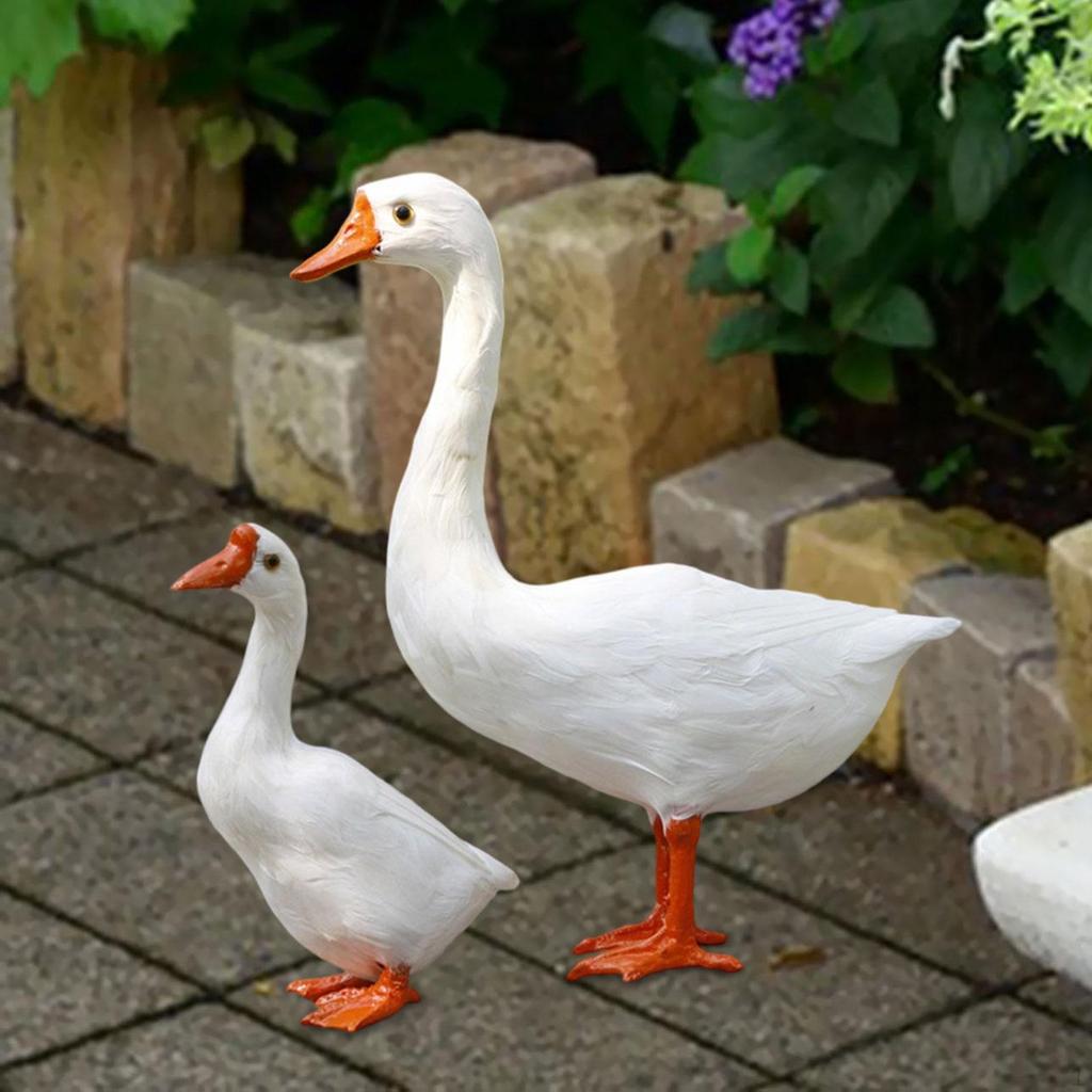 Statue Decoration Cute Showpiece Simulation Sculpture Animal Figurine for Outdoor Indoor Porch Farm