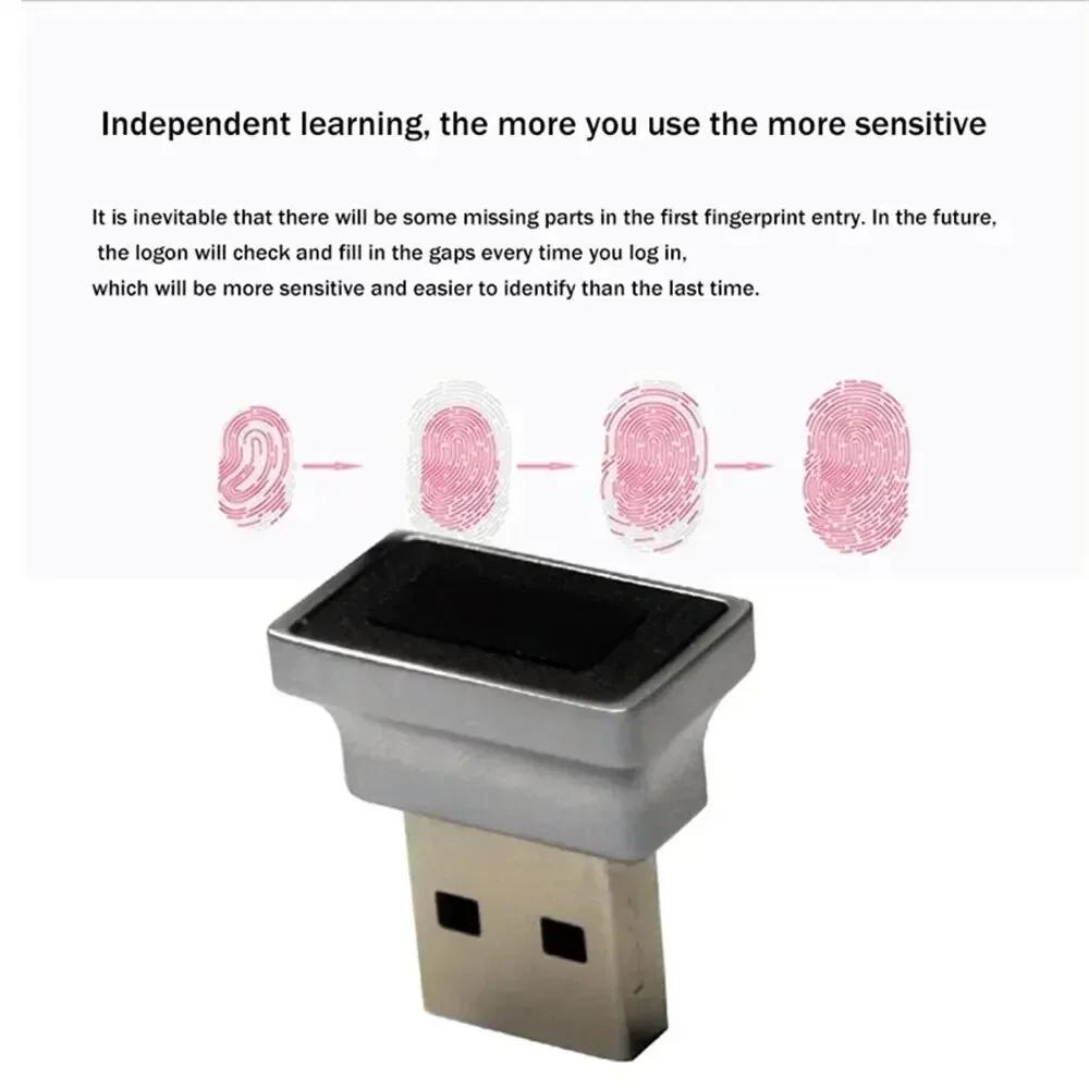 Windows 10 11 USB Fingerprint Reader Module Biometric Scanner Padlock Laptop Accessories For Hello Fingerprint Unlock Function