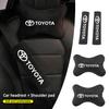 Suede Car Headrest Seat Belt Shoulder Cover Protect Strap Pad For Toyota Corolla Camry RAV4 CHR Yaris Prius Prado Auris Avensis