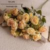 Zhuang Zhou Retro Rose Bunch INS Style Artificial Flowers for Home & Wedding Decor