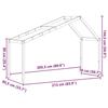 VidaXL Bed Roof for Children 213x85.5x144.5 Cm Solid Pine Wood, Bed Roof, Bed Canopy for Child, Roof for 846937