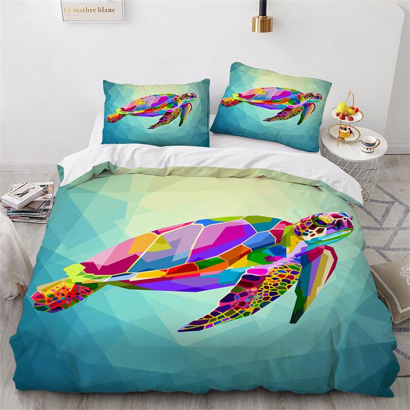 Comforter Sea Turtle Marine Life Theme Bedding Set Cute Sea Animals Ocean Octopus Comforter S For Kids Decor