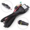 2sets Car 1 Lead 2 Lamp H4 HID Bi-LED Relay Harness Wire High Low Projector Lens Cables Headlight Control Connector Wires 12V