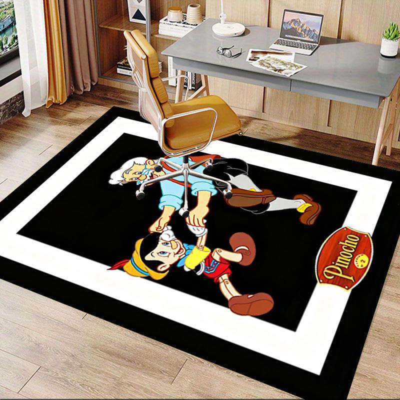 Pinocchio'S Jolly Adventure Carpet For Playroom Bedroom Living Room Sofa Home Decorkids Game Area Rug Nonslip Floor Mat
