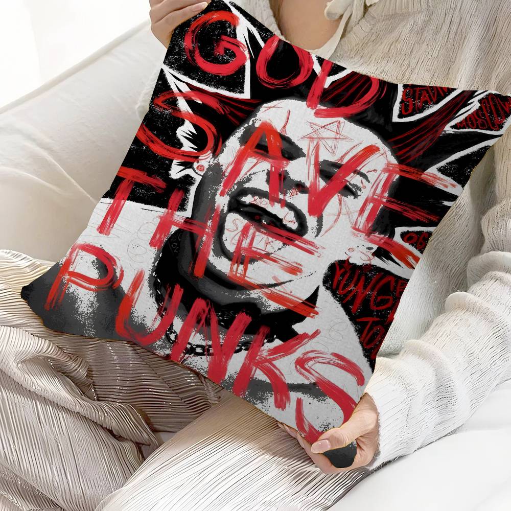 YYungblud Rock Singer Office Cushion Pillowcase Car Cushion CoverXCM Lumbar Pillowcase Sofa Pillowcover