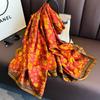 New Fashion Silk Scarf Printing High-end Sunscreen Scarf Shawl Light Luxury Versatile Women's Silk Scarf